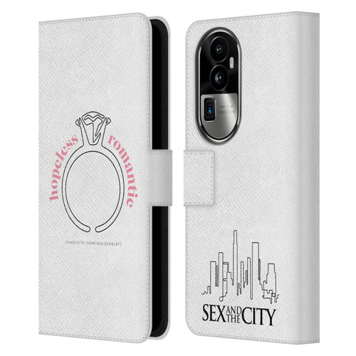 Sex and The City: Television Series Characters Hopeless Romantic Charlotte Leather Book Wallet Case Cover For OPPO Reno10 Pro+
