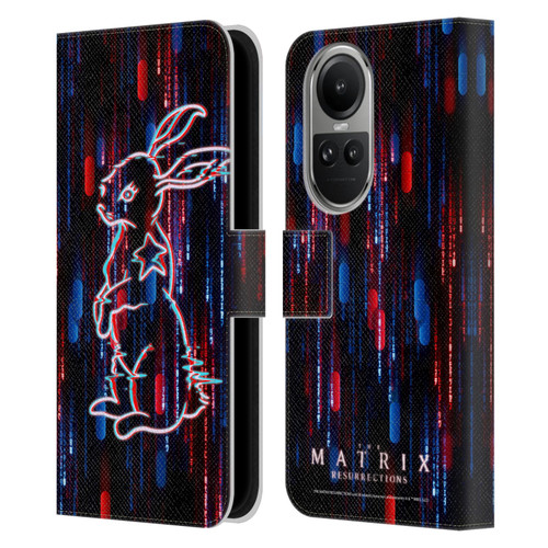 The Matrix Resurrections Key Art Choice Is An Illusion Leather Book Wallet Case Cover For OPPO Reno10 5G / Reno10 Pro 5G