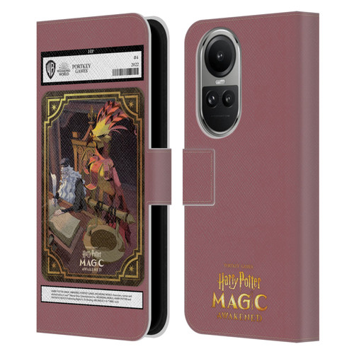 Harry Potter: Magic Awakened Characters Dumbledore Card Leather Book Wallet Case Cover For OPPO Reno10 5G / Reno10 Pro 5G