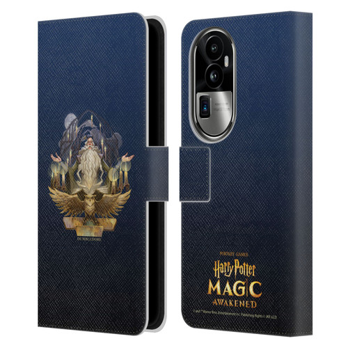 Harry Potter: Magic Awakened Characters Dumbledore Leather Book Wallet Case Cover For OPPO Reno10 Pro+