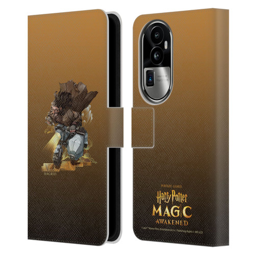 Harry Potter: Magic Awakened Characters Hagrid Leather Book Wallet Case Cover For OPPO Reno10 Pro+