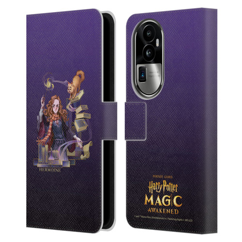 Harry Potter: Magic Awakened Characters Hermione Leather Book Wallet Case Cover For OPPO Reno10 Pro+