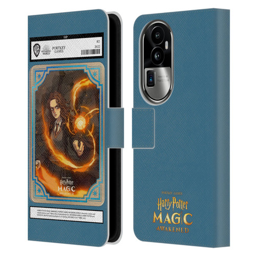 Harry Potter: Magic Awakened Characters Hermione Card Leather Book Wallet Case Cover For OPPO Reno10 Pro+