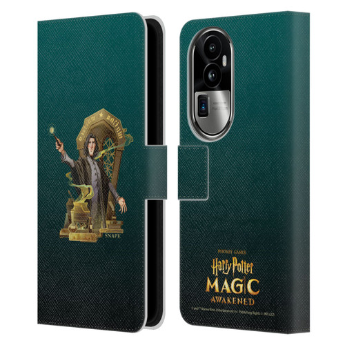 Harry Potter: Magic Awakened Characters Snape Leather Book Wallet Case Cover For OPPO Reno10 Pro+