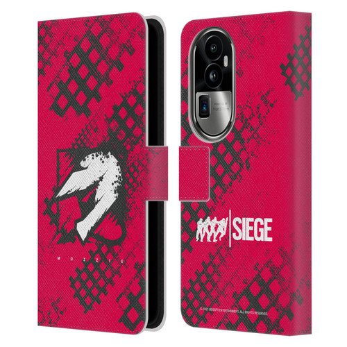 Tom Clancy's Rainbow Six Siege Icons Mozzie Leather Book Wallet Case Cover For OPPO Reno10 Pro+