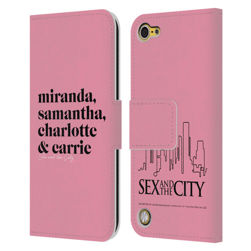 Sex and The City: Television Series Graphics Character 2 Leather Book Wallet Case Cover For Apple iPod Touch 5G 5th Gen