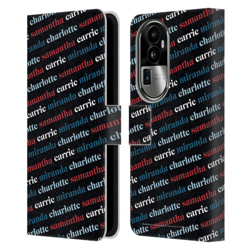 Sex and The City: Television Series Graphics Name Pattern 2 Leather Book Wallet Case Cover For OPPO Reno10 Pro+
