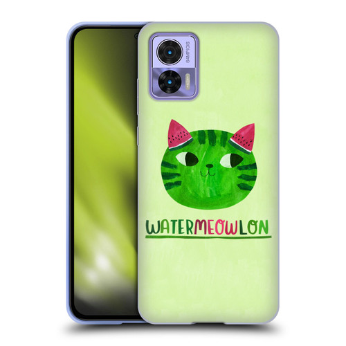 Planet Cat Puns Watermeowlon Soft Gel Case for Motorola Edge 30 Neo 5G