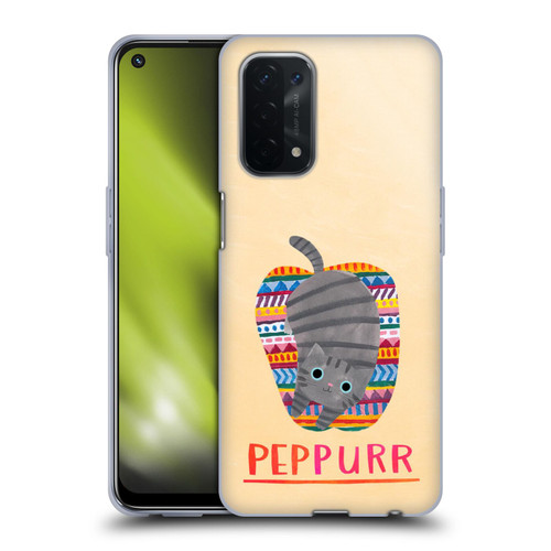 Planet Cat Puns Peppur Soft Gel Case for OPPO A54 5G