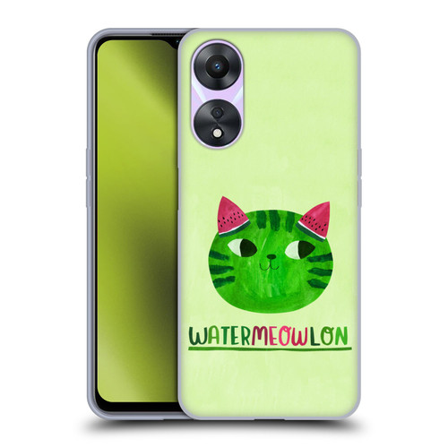 Planet Cat Puns Watermeowlon Soft Gel Case for OPPO A78 5G