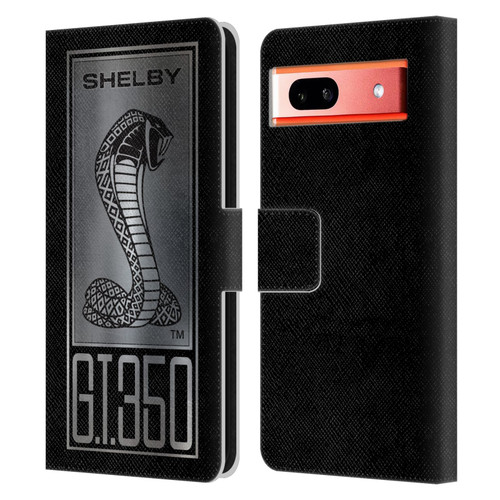 Shelby Car Graphics GT350 Leather Book Wallet Case Cover For Google Pixel 7a