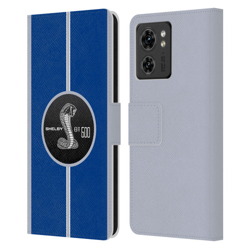 Shelby Car Graphics GT500 Leather Book Wallet Case Cover For Motorola Moto Edge 40