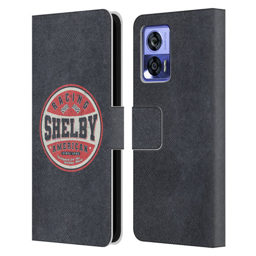 Shelby Logos Vintage Badge Leather Book Wallet Case Cover For Motorola Edge 30 Neo 5G
