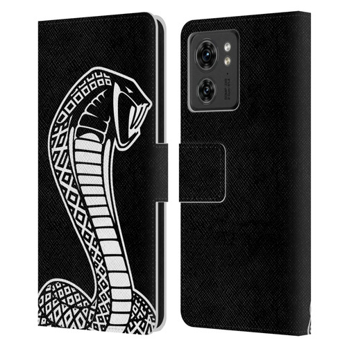 Shelby Logos Oversized Leather Book Wallet Case Cover For Motorola Moto Edge 40