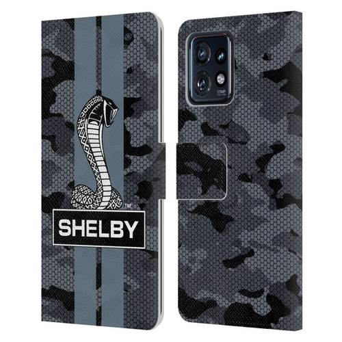 Shelby Logos Camouflage Leather Book Wallet Case Cover For Motorola Moto Edge 40 Pro