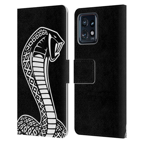Shelby Logos Oversized Leather Book Wallet Case Cover For Motorola Moto Edge 40 Pro
