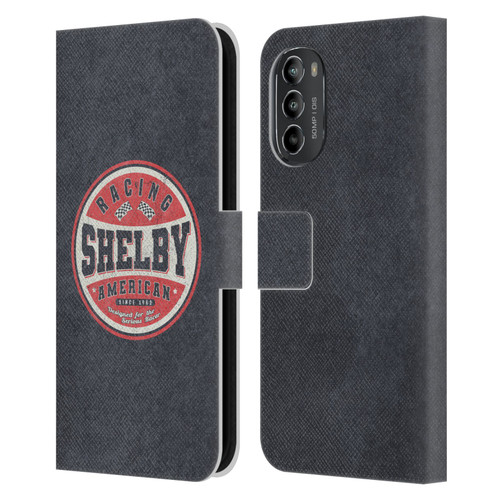 Shelby Logos Vintage Badge Leather Book Wallet Case Cover For Motorola Moto G82 5G