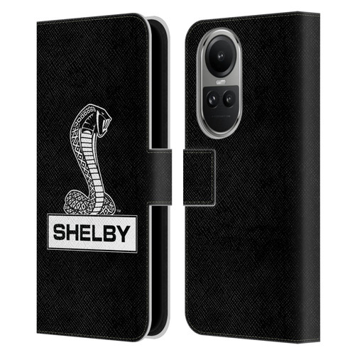 Shelby Logos Plain Leather Book Wallet Case Cover For OPPO Reno10 5G / Reno10 Pro 5G