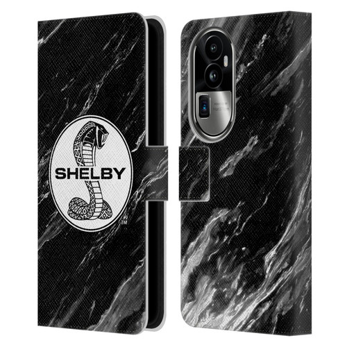 Shelby Logos Marble Leather Book Wallet Case Cover For OPPO Reno10 Pro+