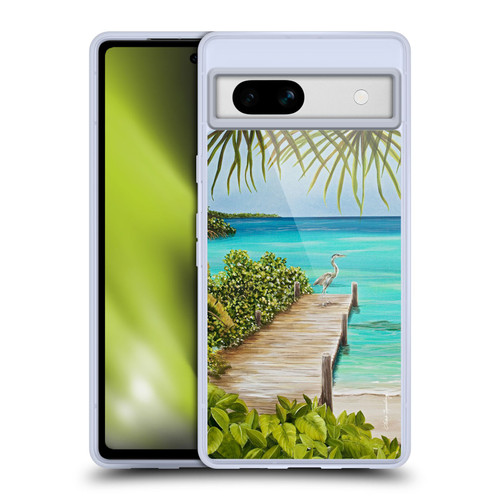Lisa Sparling Birds And Nature Coastal Seclusion Soft Gel Case for Google Pixel 7a