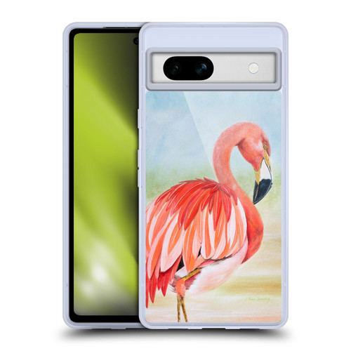 Lisa Sparling Birds And Nature Flamingo Soft Gel Case for Google Pixel 7a