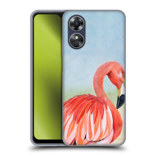 Lisa Sparling Birds And Nature Flamingo Soft Gel Case for OPPO A17