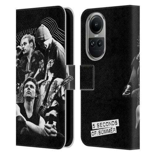 5 Seconds of Summer Posters Punkzine 2 Leather Book Wallet Case Cover For OPPO Reno10 5G / Reno10 Pro 5G