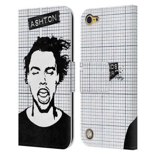 5 Seconds of Summer Solos Grained Ashton Leather Book Wallet Case Cover For Apple iPod Touch 5G 5th Gen