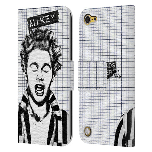5 Seconds of Summer Solos Grained Mikey Leather Book Wallet Case Cover For Apple iPod Touch 5G 5th Gen