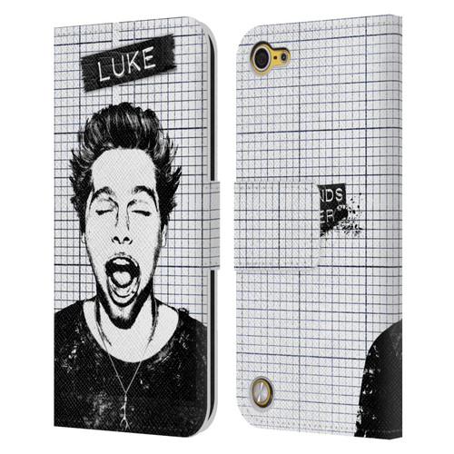 5 Seconds of Summer Solos Grained Luke Leather Book Wallet Case Cover For Apple iPod Touch 5G 5th Gen