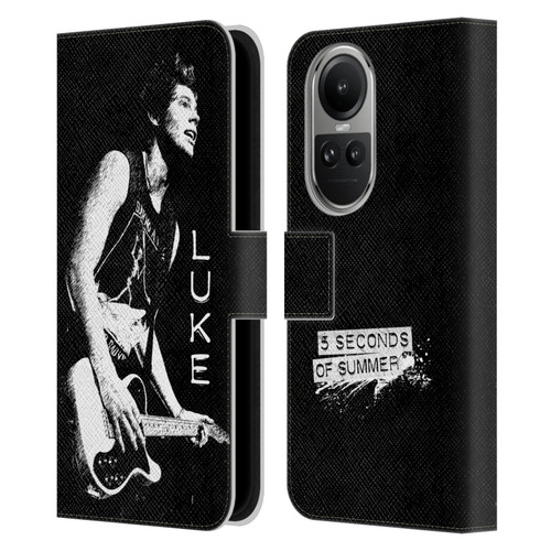 5 Seconds of Summer Solos BW Luke Leather Book Wallet Case Cover For OPPO Reno10 5G / Reno10 Pro 5G
