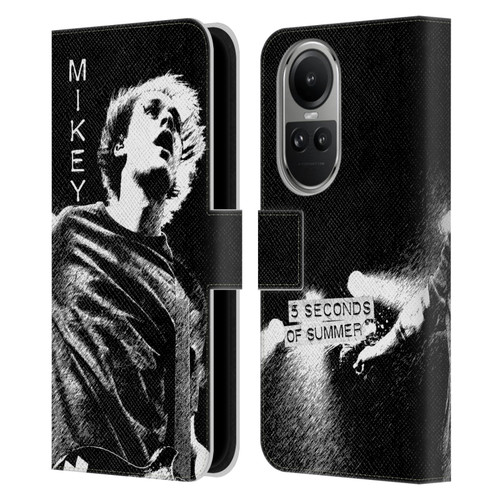 5 Seconds of Summer Solos BW Mikey Leather Book Wallet Case Cover For OPPO Reno10 5G / Reno10 Pro 5G