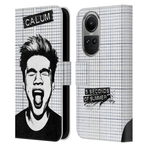 5 Seconds of Summer Solos Grained Calum Leather Book Wallet Case Cover For OPPO Reno10 5G / Reno10 Pro 5G