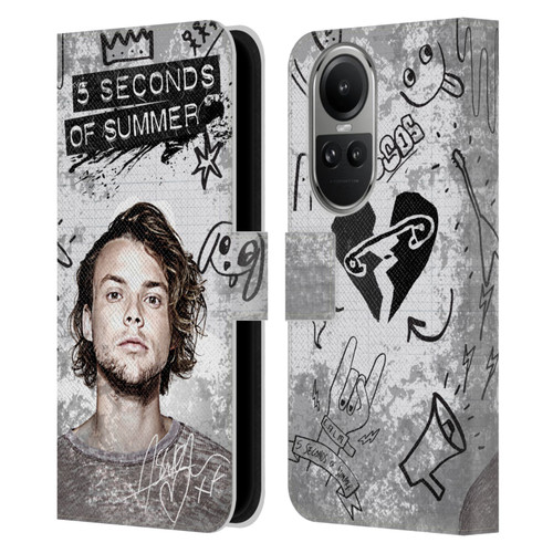 5 Seconds of Summer Solos Vandal Ashton Leather Book Wallet Case Cover For OPPO Reno10 5G / Reno10 Pro 5G