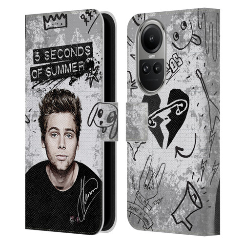 5 Seconds of Summer Solos Vandal Luke Leather Book Wallet Case Cover For OPPO Reno10 5G / Reno10 Pro 5G