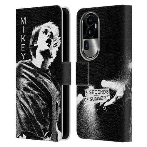 5 Seconds of Summer Solos BW Mikey Leather Book Wallet Case Cover For OPPO Reno10 Pro+