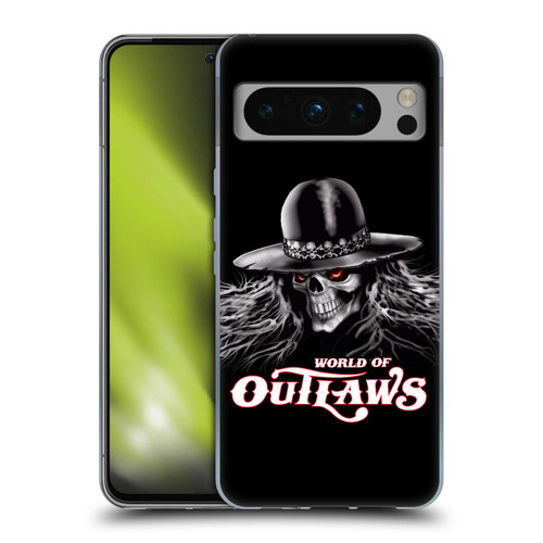 World of Outlaws Skull Rock Graphics Logo Soft Gel Case for Google Pixel 8 Pro