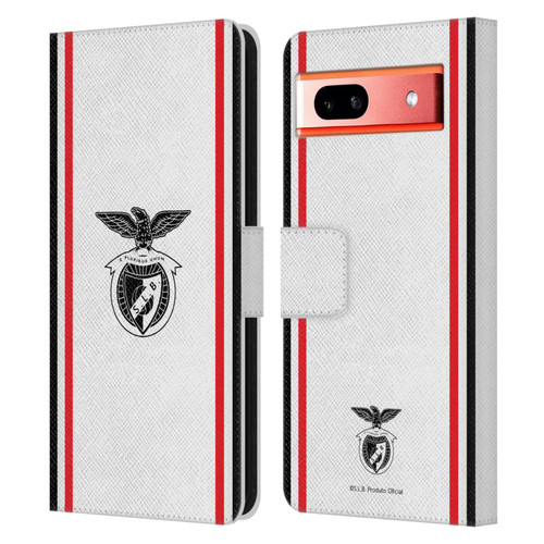 S.L. Benfica 2021/22 Crest Kit Away Leather Book Wallet Case Cover For Google Pixel 7a