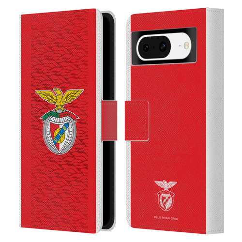S.L. Benfica 2021/22 Crest Kit Home Leather Book Wallet Case Cover For Google Pixel 8