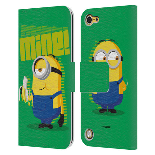 Minions Rise of Gru(2021) 70's Banana Leather Book Wallet Case Cover For Apple iPod Touch 5G 5th Gen