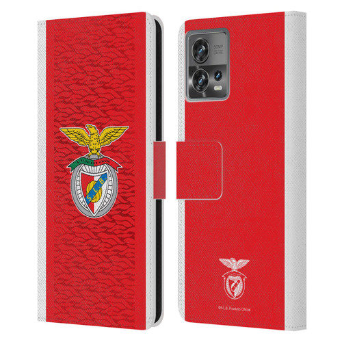 S.L. Benfica 2021/22 Crest Kit Home Leather Book Wallet Case Cover For Motorola Moto Edge 30 Fusion