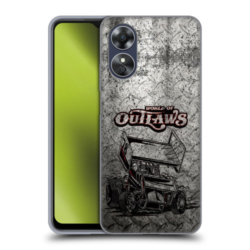 World of Outlaws Western Graphics Sprint Car Soft Gel Case for OPPO A17