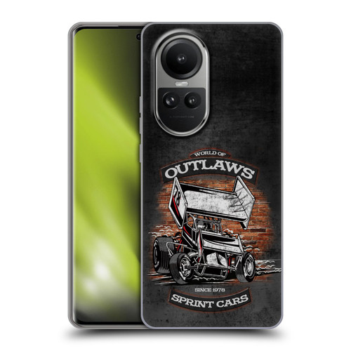 World of Outlaws Western Graphics Brickyard Sprint Car Soft Gel Case for OPPO Reno10 5G / Reno10 Pro 5G