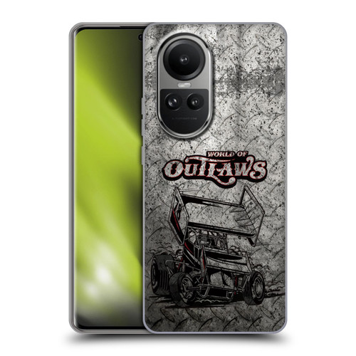 World of Outlaws Western Graphics Sprint Car Soft Gel Case for OPPO Reno10 5G / Reno10 Pro 5G