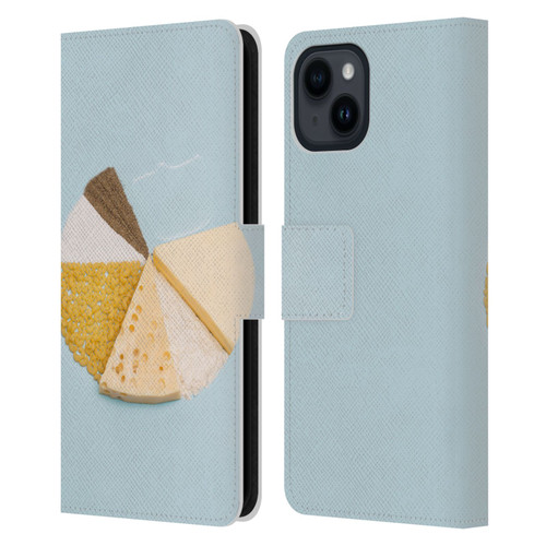 Pepino De Mar Foods Pie Leather Book Wallet Case Cover For Apple iPhone 15