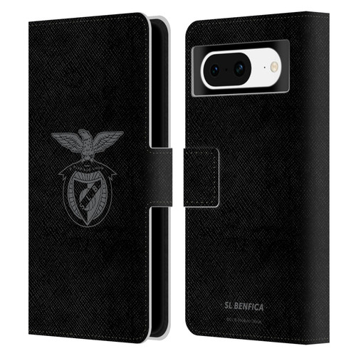 S.L. Benfica 2021/22 Crest Black Leather Book Wallet Case Cover For Google Pixel 8
