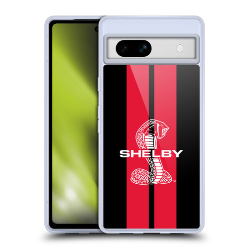Shelby Car Graphics Red Soft Gel Case for Google Pixel 7a