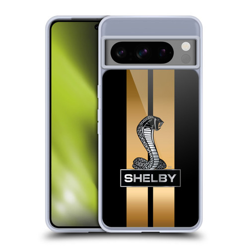 Shelby Car Graphics Gold Soft Gel Case for Google Pixel 8 Pro