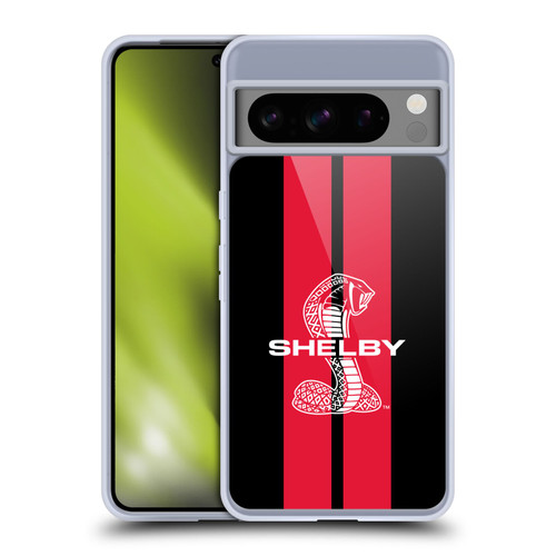Shelby Car Graphics Red Soft Gel Case for Google Pixel 8 Pro