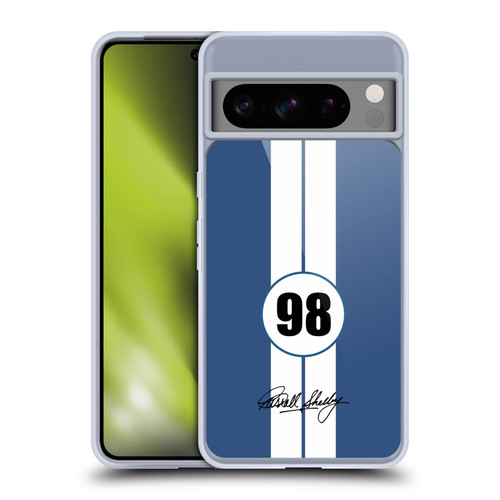 Shelby Car Graphics 1965 427 S/C Blue Soft Gel Case for Google Pixel 8 Pro